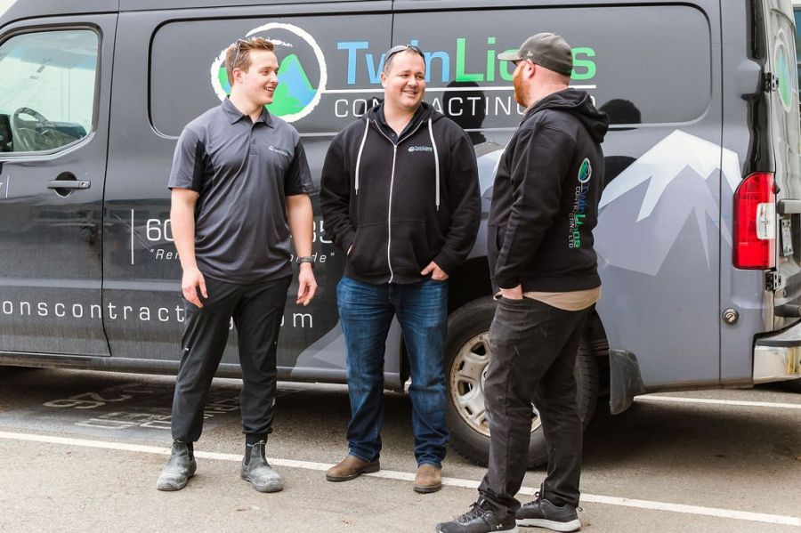 twin lions contracting discussing men's mental health together